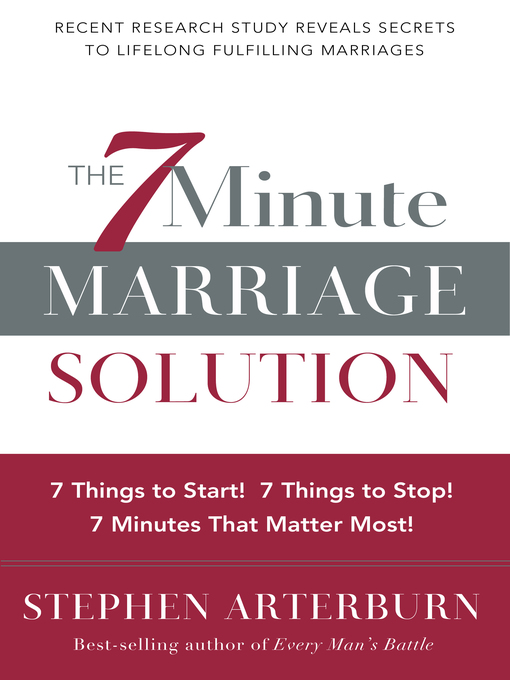 Title details for The 7-Minute Marriage Solution by Stephen Arterburn - Available
